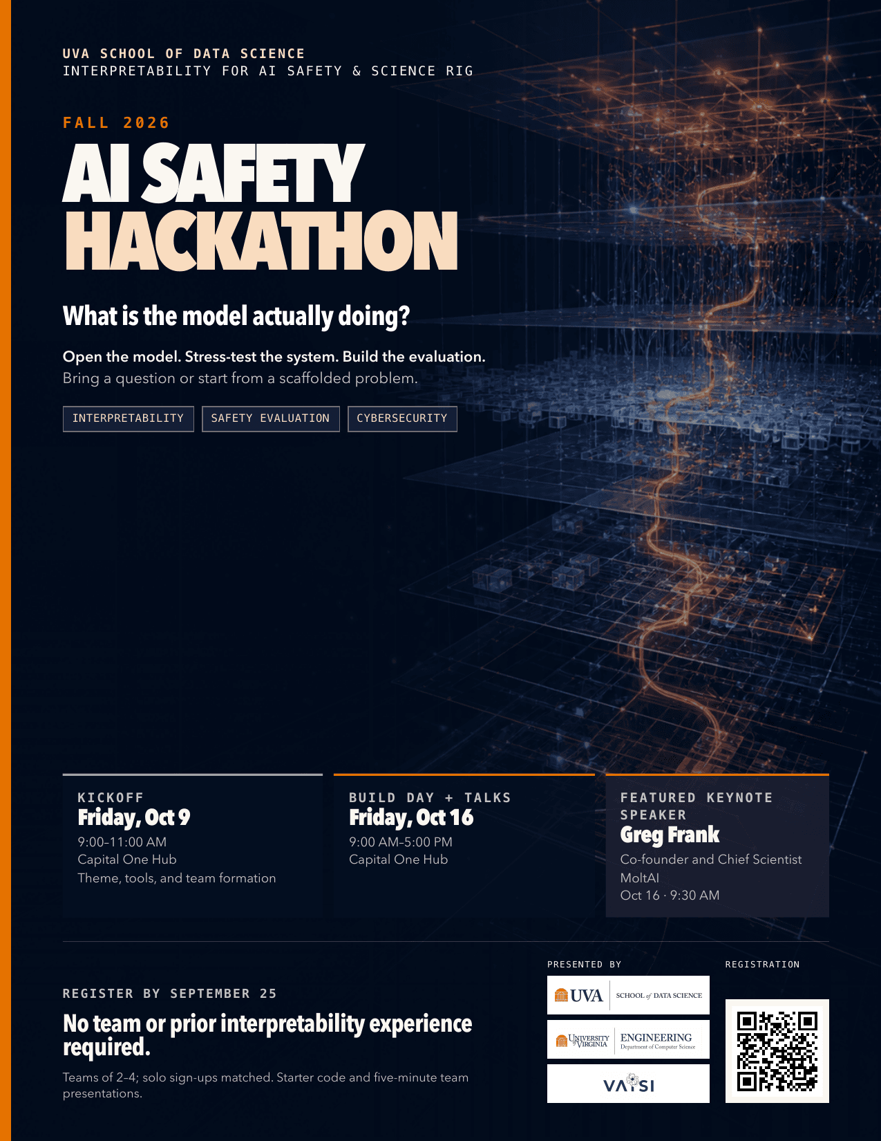 AI Safety Hackathon flyer