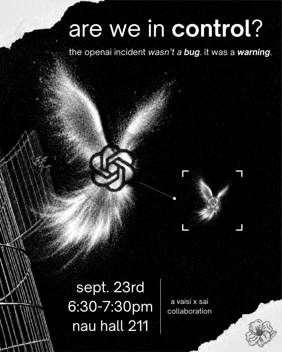 Are We in Control? flyer