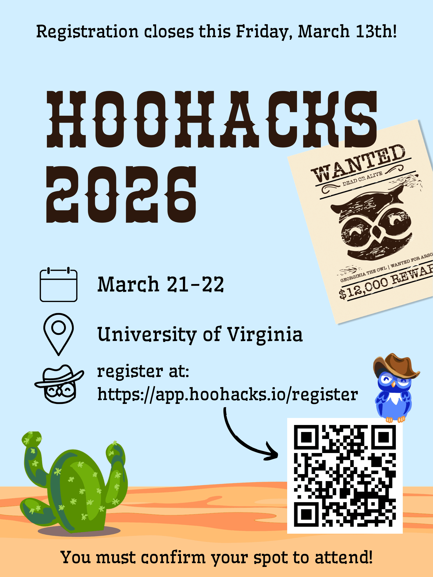 HooHacks flyer